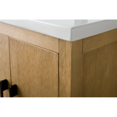Vanity Art 30 Inch Single Sink Bathroom Vanity With Ceramic Top - CVI30