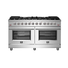 Forno Massimo 60-Inch Gas Range in Stainless Steel (FFSGS6239-60)