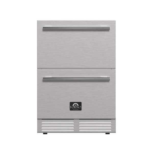 Forno Como 24" 4.87 cu.ft. Indoor/Outdoor Refrigerator Drawer in Stainless Steel - FDROD1611-24S