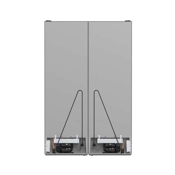 Forno Guardia 46.8-Inch 21.6 cu.ft. Side-by-Side Bottom Freezer Refrigerator in Stainless Steel (FFFFD1778-48)