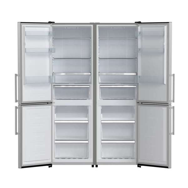 Forno Guardia 46.8-Inch 21.6 cu.ft. Side-by-Side Bottom Freezer Refrigerator in Stainless Steel (FFFFD1778-48)