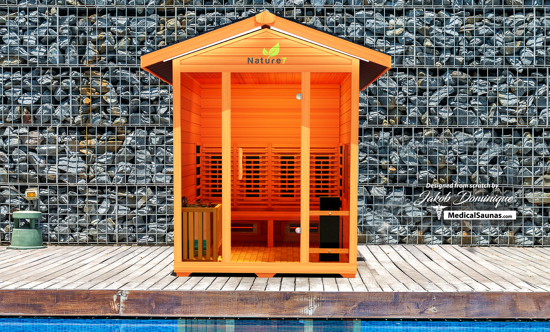 Medical Breakthrough Nature 7™ - Outdoor Sauna, 4 Person