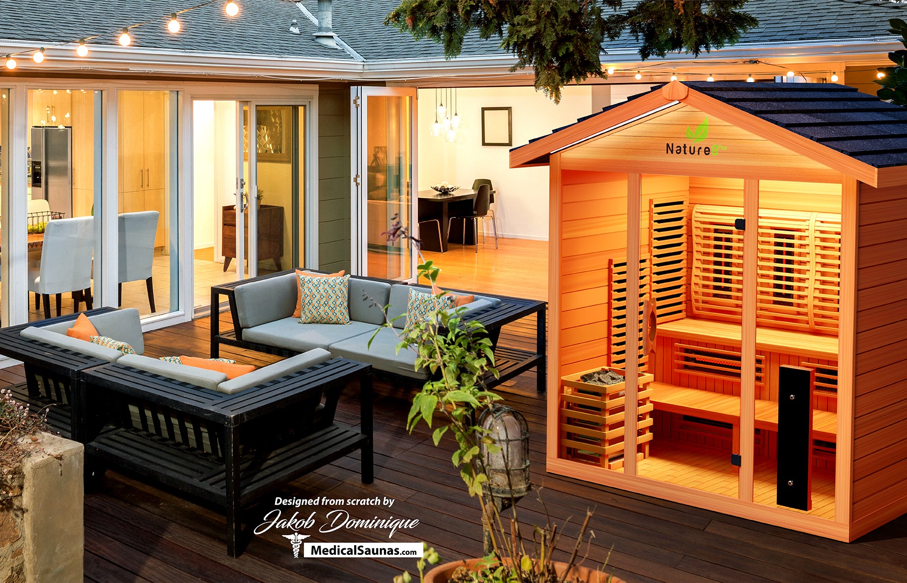 Medical Breakthrough Nature 8™ Plus - Outdoor Sauna, 6 Person