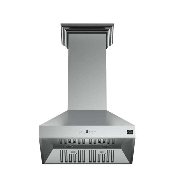 Forno Orvieto 30-Inch 600 CFM Wall Mount Range Hood in Stainless Steel - FRHWM5094-30