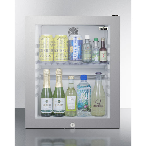 Summit 16" Wide Compact Minibar - MB13GLSS