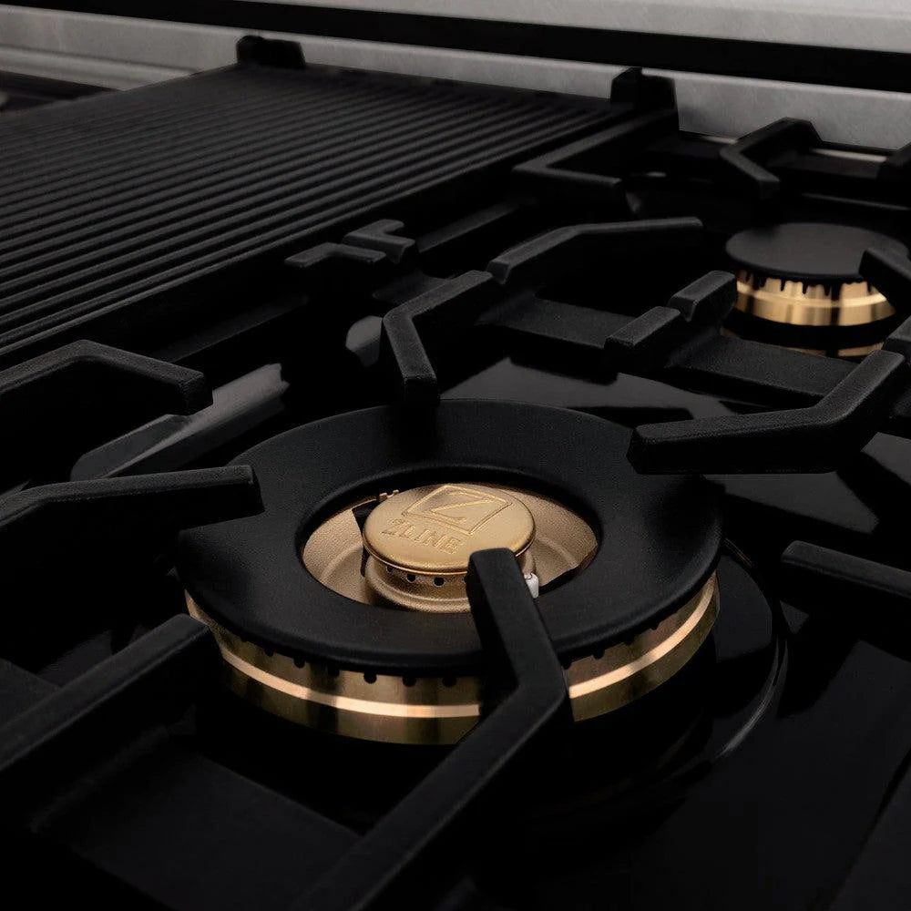 ZLINE Autograph Edition 60 in. 7.4 cu. ft. Legacy Dual Fuel Range with 9 Burner Gas Cooktop and 2 Electric Convection Ovens in DuraSnow® Stainless Steel with White Matte Doors - RASZ-WM-60