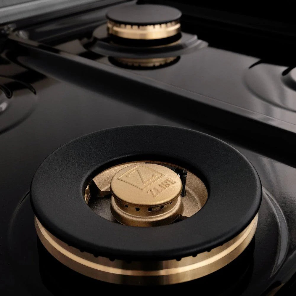ZLINE Autograph Edition 60 in. 7.4 cu. ft. Legacy Dual Fuel Range with 9 Burner Gas Cooktop and 2 Electric Convection Ovens in DuraSnow® Stainless Steel - RASZ-SN-60