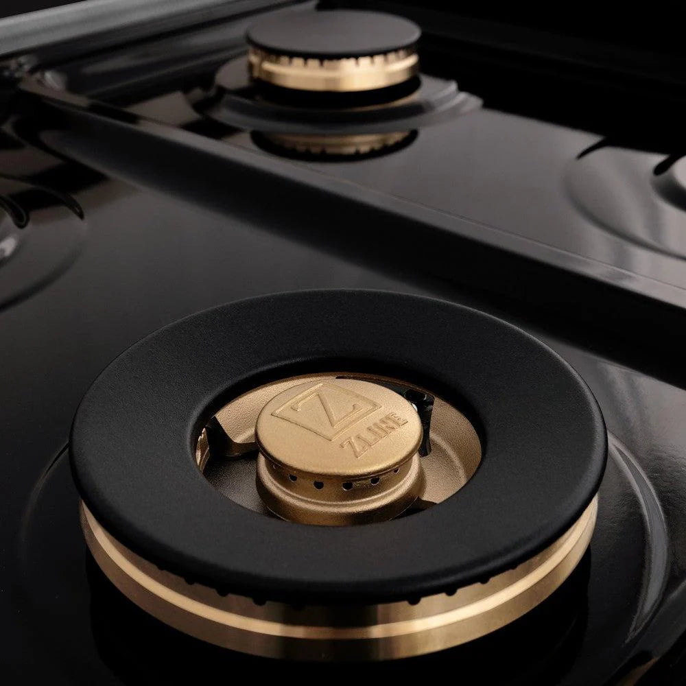 ZLINE Autograph Edition 60 in. 7.4 cu. ft. Legacy Dual Fuel Range with 9 Burner Gas Cooktop and 2 Electric Convection Ovens in DuraSnow® Stainless Steel with White Matte Doors - RASZ-WM-60