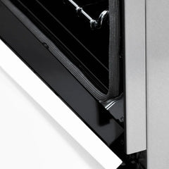 ZLINE Autograph Edition 60 in. 7.4 cu. ft. Legacy Dual Fuel Range with 9 Burner Gas Cooktop and 2 Electric Convection Ovens in DuraSnow® Stainless Steel with White Matte Doors - RASZ-WM-60
