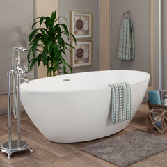 Altair Jolie 69" x 40" Freestanding Soaking Acrylic Bathtub