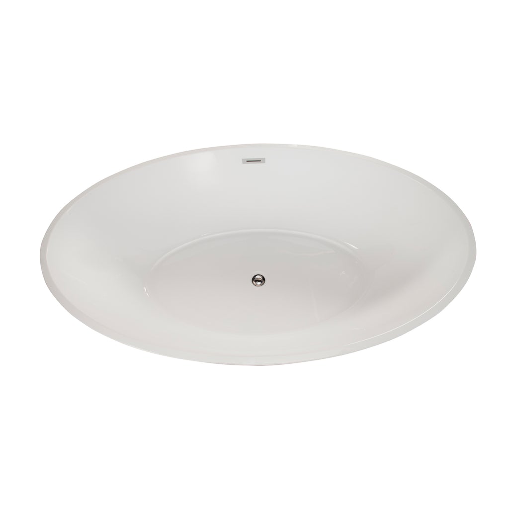 Altair Jolie 69" x 40" Freestanding Soaking Acrylic Bathtub