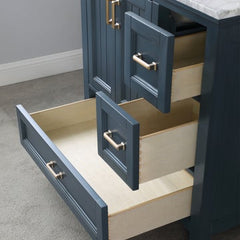 Altair Isla 36" Single Bathroom Vanity Set with Marble Countertop