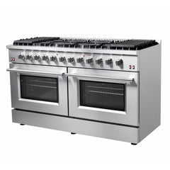 FORNO 60" Galiano Gold Professional Freestanding Gas Range - FFSGS6244-60