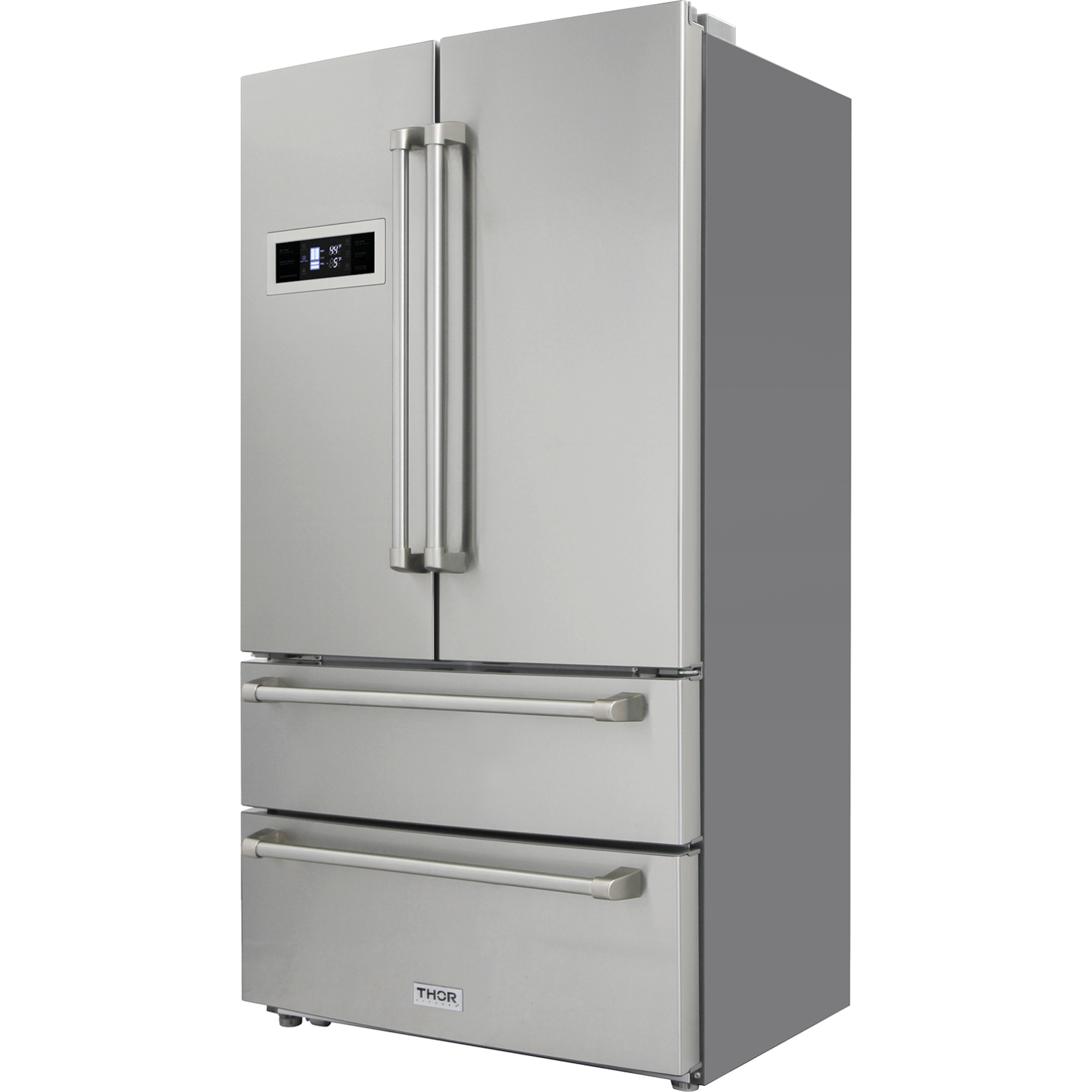 Thor Kitchen 36 Inch Professional French Door Refrigerator in Stainless Steel, Counter Depth - HRF3601F