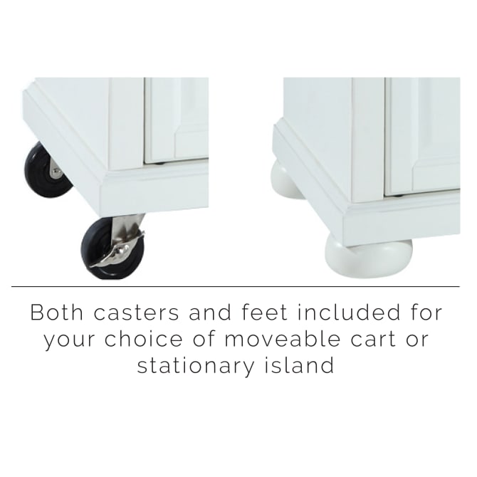 Crosley Alexandria 31 Inch Granite Top Portable Kitchen Island/Cart - KF30024A