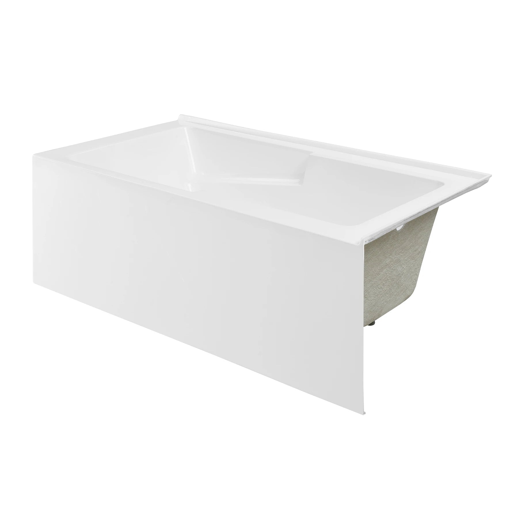 Swiss Madison Claire 60" x 32" Right-Hand Drain Drain Alcove Tub with Corner Apron - SM-AB571
