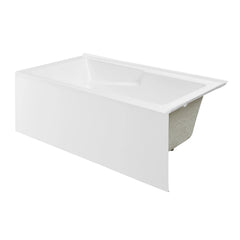 Swiss Madison Claire 60" x 32" Right-Hand Drain Drain Alcove Tub with Corner Apron - SM-AB571