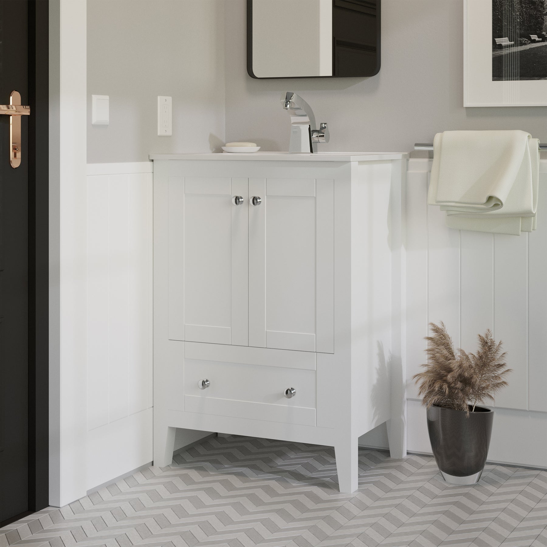 Swiss Madison Cannes 24" Bathroom Vanity in White - SM-BV412