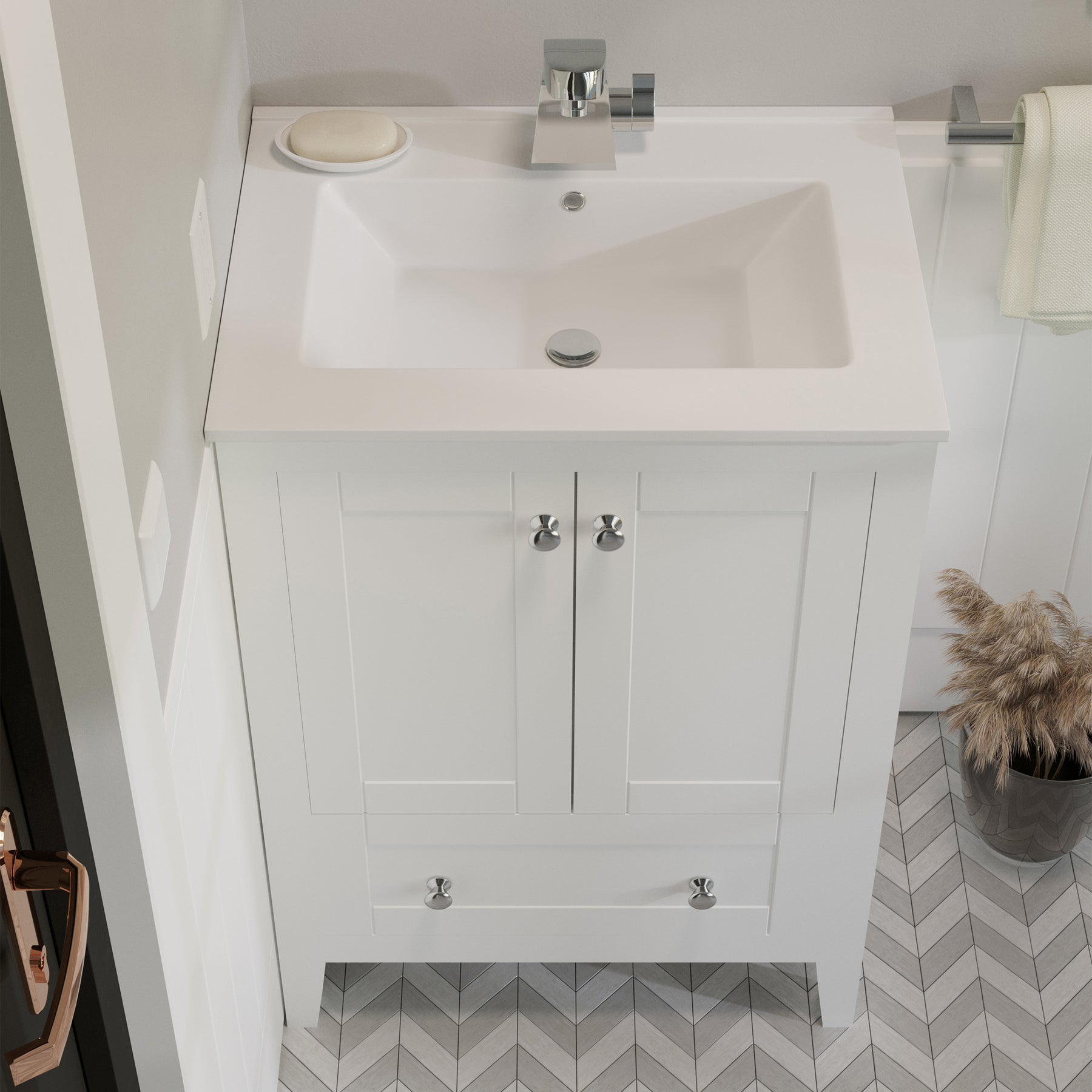 Swiss Madison Cannes 24" Bathroom Vanity in White - SM-BV412