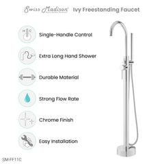 Swiss Madison Ivy Freestanding Bathtub Faucet - SM-FF11