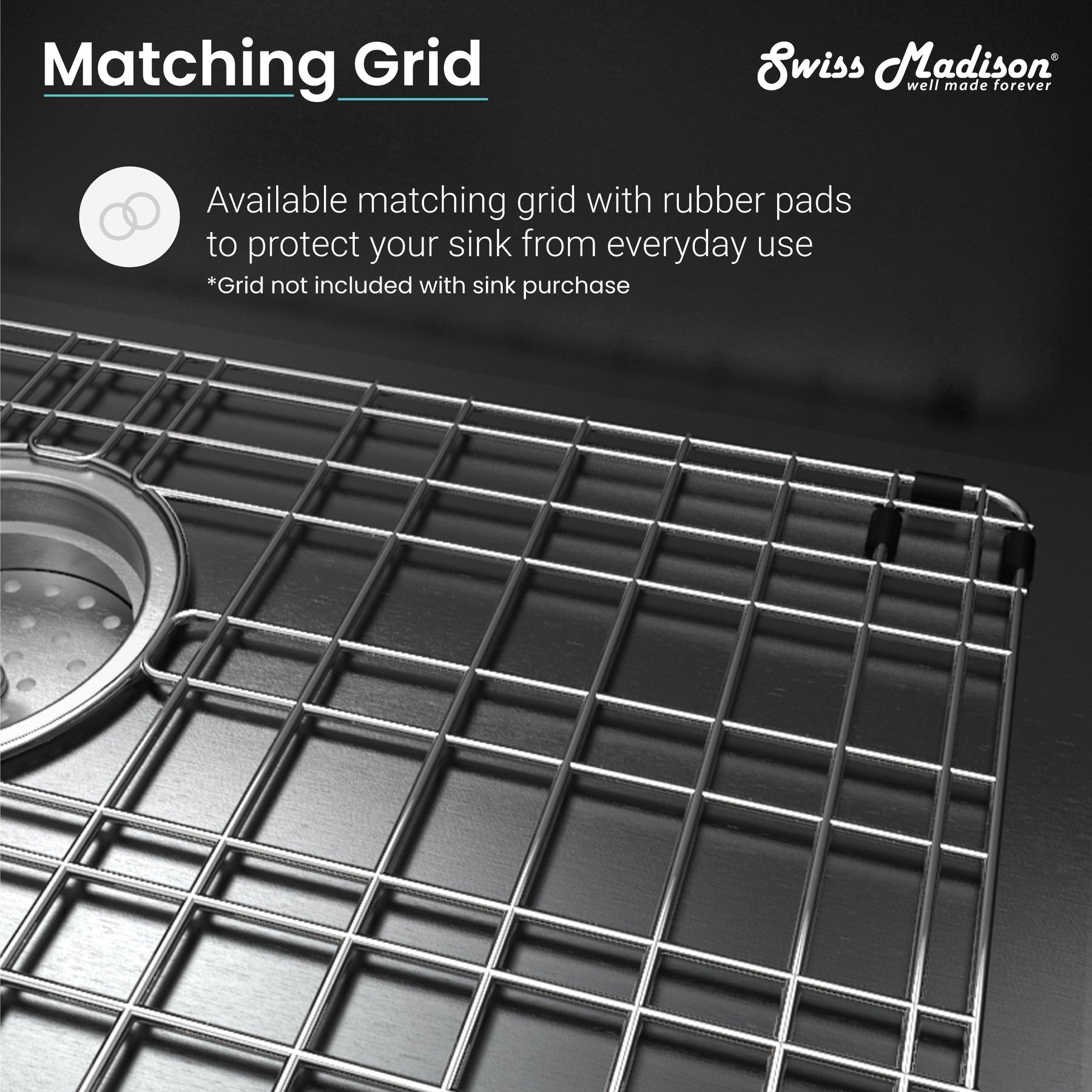 Swiss Madison Rivage 30" x 21" Stainless Steel, Single Basin, Farmhouse Kitchen Sink with Apron - SM-KS759