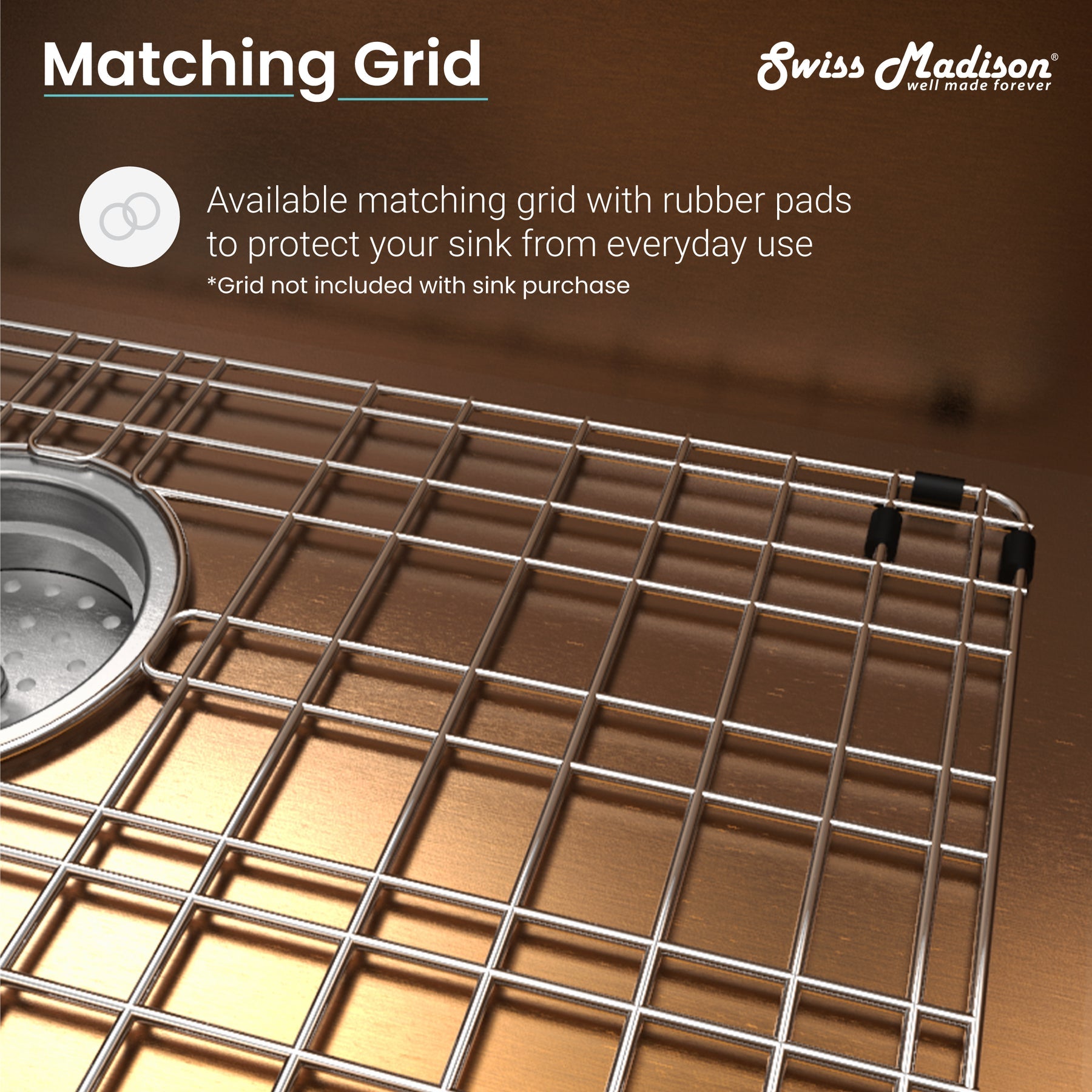 Swiss Madison Rivage 30" x 21" Stainless Steel, Single Basin, Farmhouse Kitchen Sink with Apron - SM-KS759