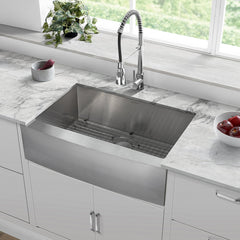 Swiss Madison Rivage 30" x 21" Stainless Steel, Single Basin, Farmhouse Kitchen Sink with Apron - SM-KS759