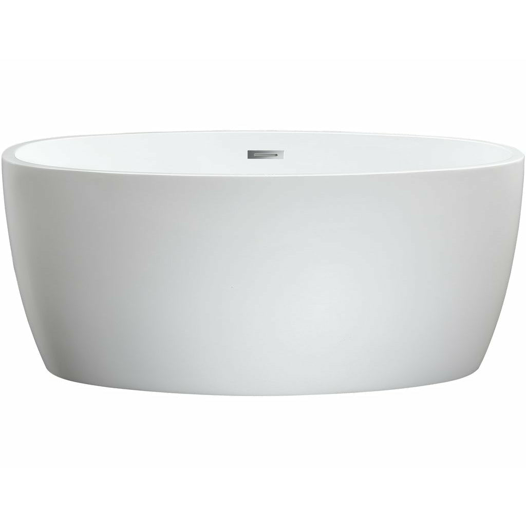 Altair Jolie 55" x 32" Freestanding Soaking Acrylic Bathtub