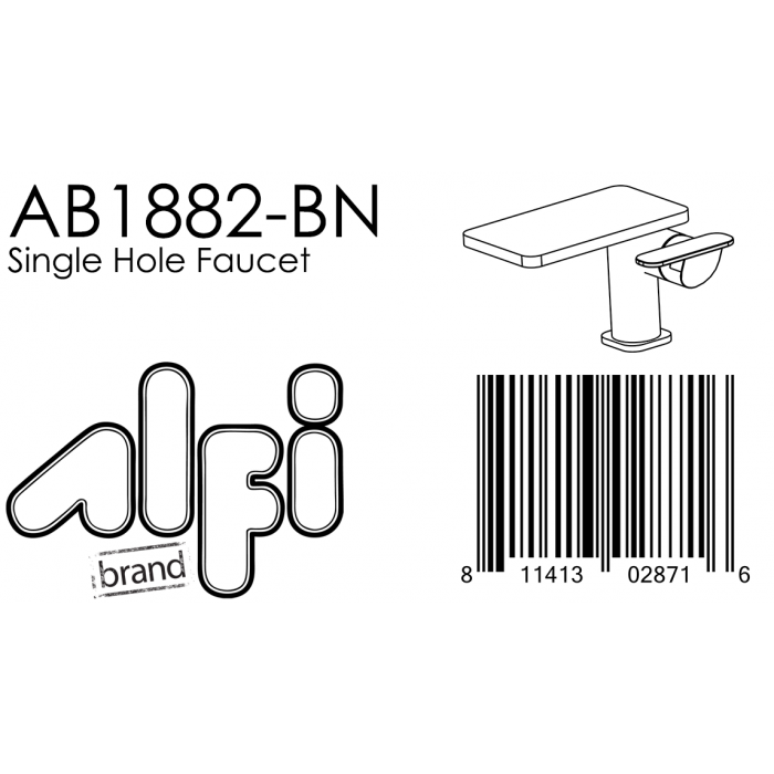 ALFI  Single-Lever Bathroom Faucet - AB1882