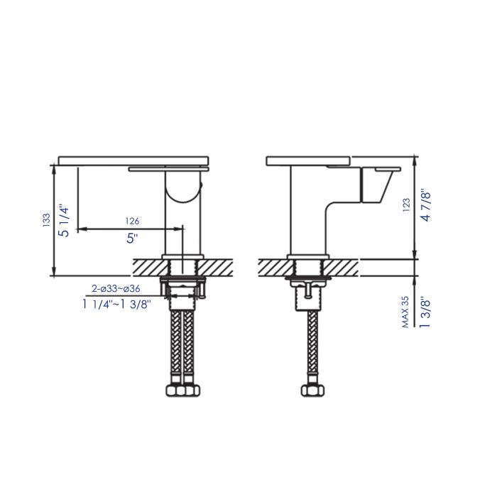 ALFI  Single-Lever Bathroom Faucet - AB1882