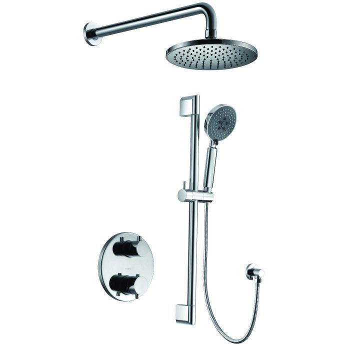 ALFI Round Style 2 Way Thermostatic Shower Set - AB2545