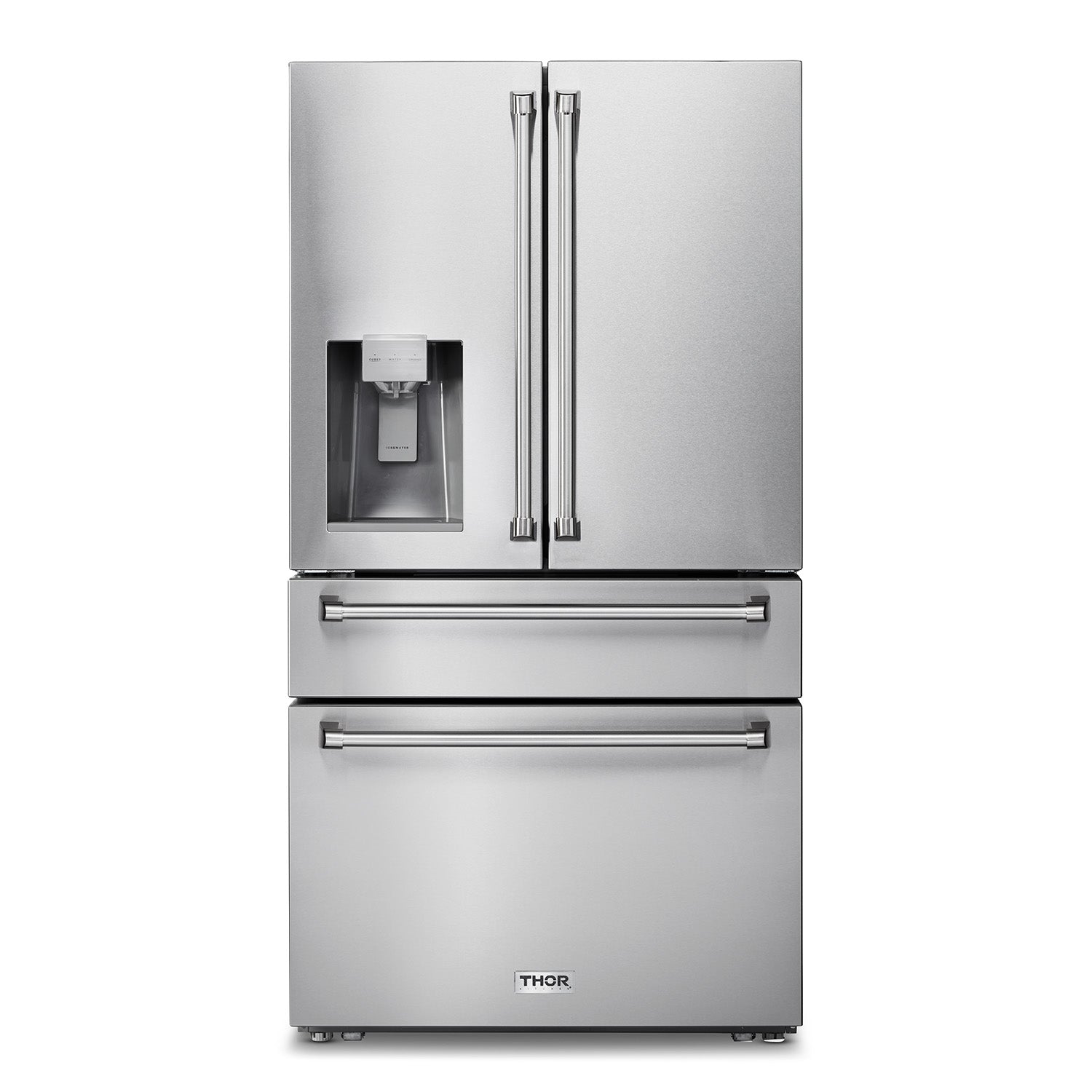 Thor Kitchen 36 Inch Professional French Door Refrigerator with Ice and Water Dispenser -  TRF3601FD