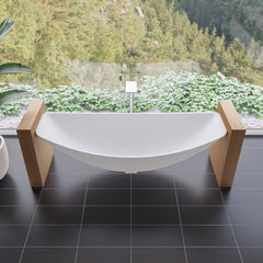 ALFI 79" Acrylic Suspended Wall Mounted Hammock Bathtub - HammockTub1