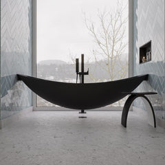 ALFI 79" Acrylic Suspended Wall Mounted Hammock Bathtub - HammockTub1