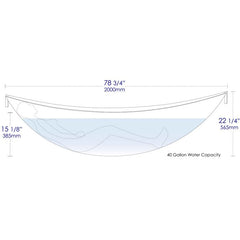 ALFI 79" Acrylic Suspended Wall Mounted Hammock Bathtub - HammockTub1