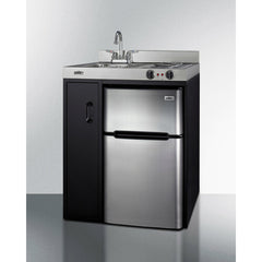Summit 30" Wide All-In-One Kitchenette, Apartment Friendly 3.2 Cubic Feet cu. ft. Mini - C30ELBK