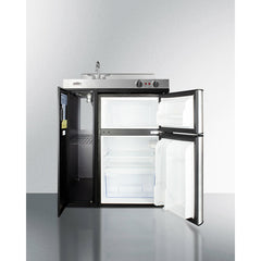 Summit 30" Wide All-In-One Kitchenette, Apartment Friendly 3.2 Cubic Feet cu. ft. Mini - C30ELBK