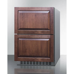Summit 24" Wide 2-Drawer Refrigerator-Freezer with 3.9 cu. ft. Capacity, Frost Free Defrost, in Stainless Steel - SPRF34D