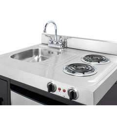Summit 30" Wide All-In-One Kitchenette, Apartment Friendly 3.2 Cubic Feet cu. ft. Mini - C30ELBK