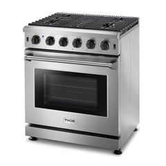 Thor Kitchen 30 Inch Gas Range in Stainless Steel - LRG3001U