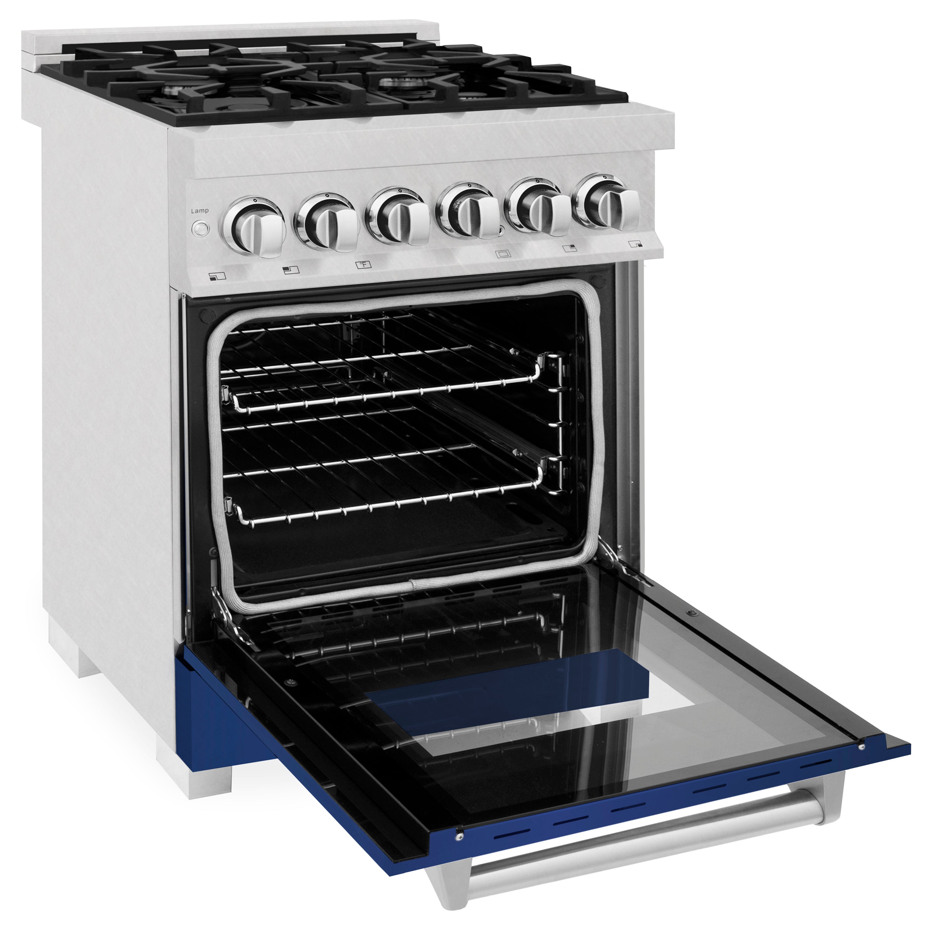 ZLINE 24” Professional DuraSnow® Dual Fuel Range RAS-SN-24