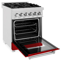 ZLINE 24” Professional DuraSnow® Dual Fuel Range RAS-SN-24