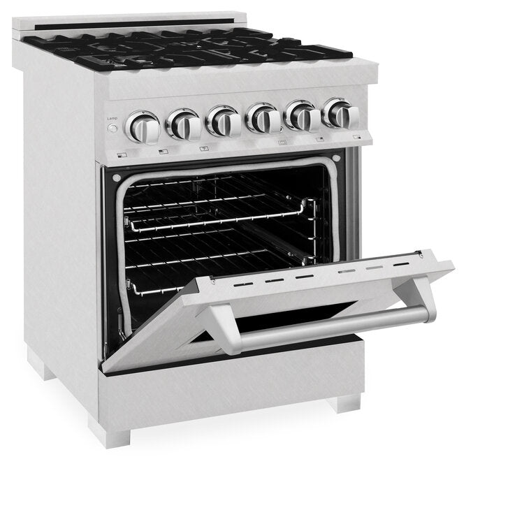 ZLINE 24” Professional DuraSnow® Dual Fuel Range RAS-SN-24