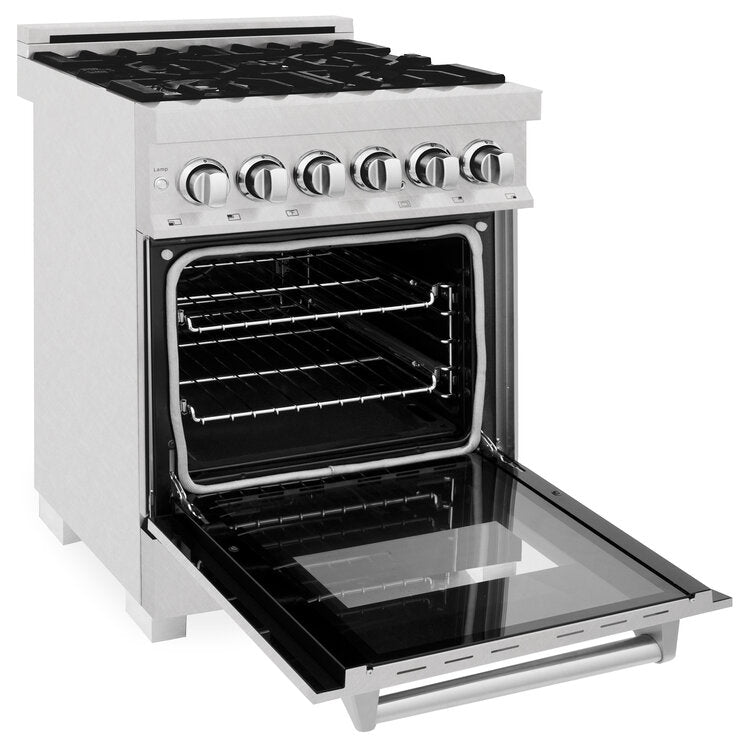 ZLINE 24” Professional DuraSnow® Dual Fuel Range RAS-SN-24