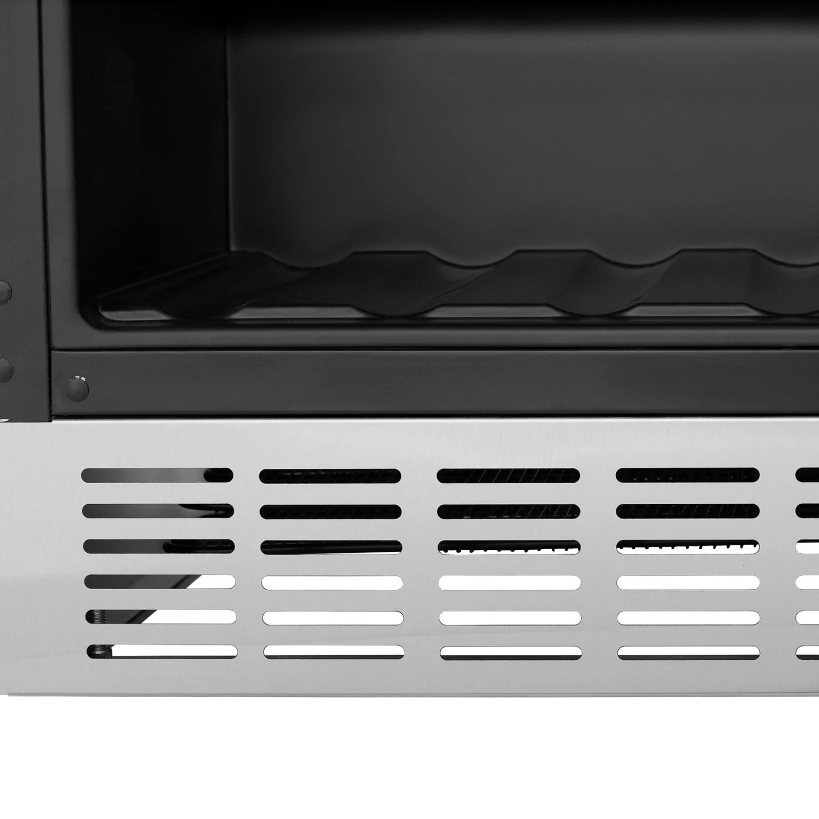 ZLINE 24" Monument 154 Can Beverage Fridge In Stainless Steel with Accents - RBV-US-24
