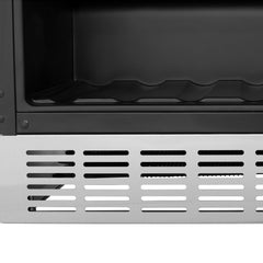 ZLINE 24" Monument 154 Can Beverage Fridge In Stainless Steel with Accents - RBV-US-24