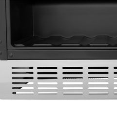ZLINE 24" Monument 154 Can Beverage Fridge In Stainless Steel with Accents - RBV-US-24