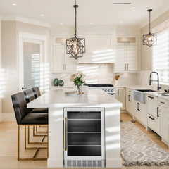 ZLINE 24" Monument 154 Can Beverage Fridge In Stainless Steel with Accents - RBV-US-24