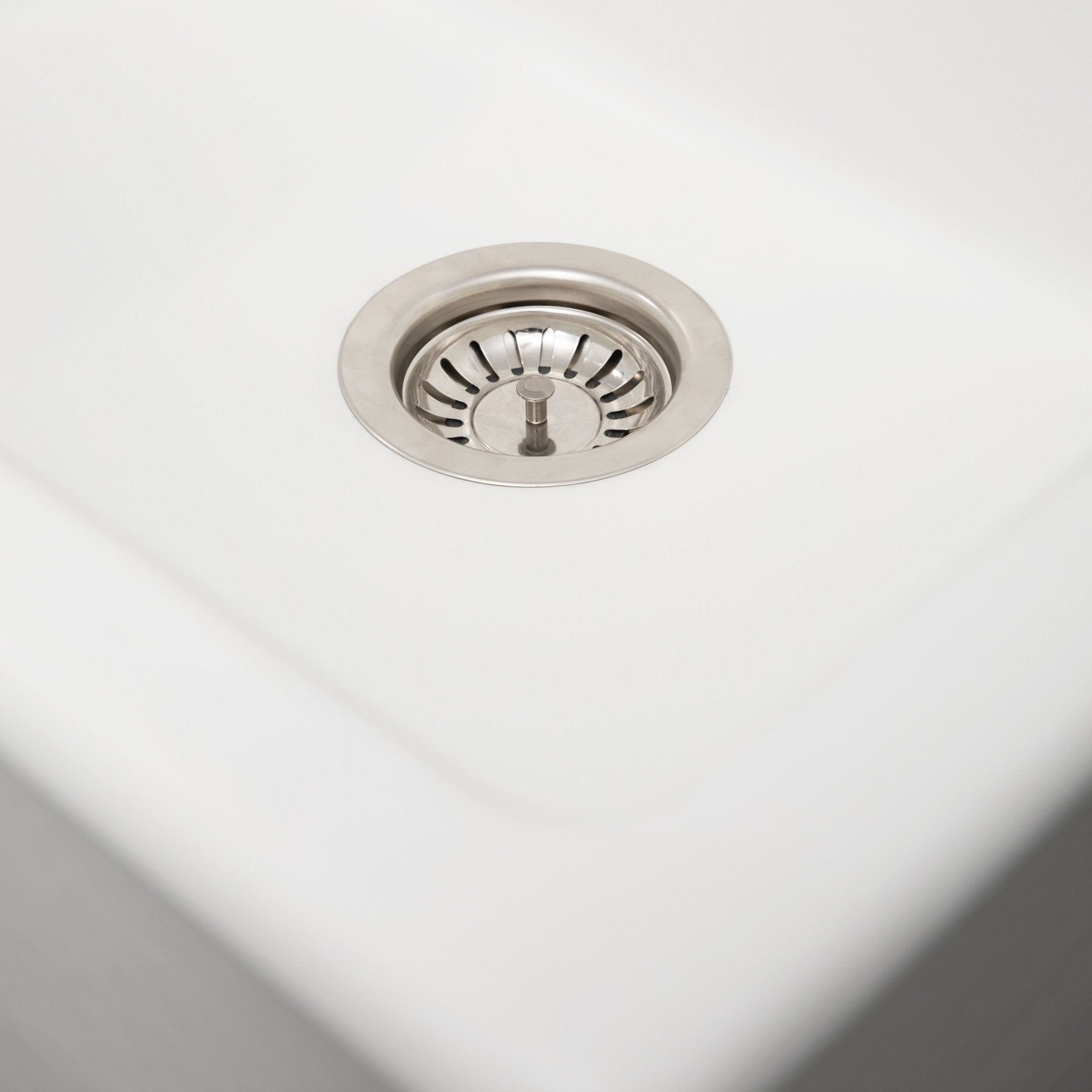 ZLINE 24 in. Rome Dual Mount Single Bowl Fireclay Kitchen Sink with Bottom Grid - FRC5123-CL-24