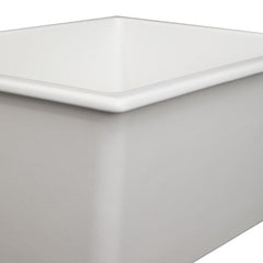 ZLINE 24 in. Rome Dual Mount Single Bowl Fireclay Kitchen Sink with Bottom Grid - FRC5123-CL-24